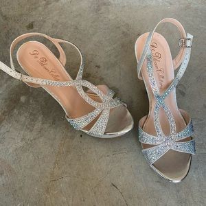 Sparkly studded heels